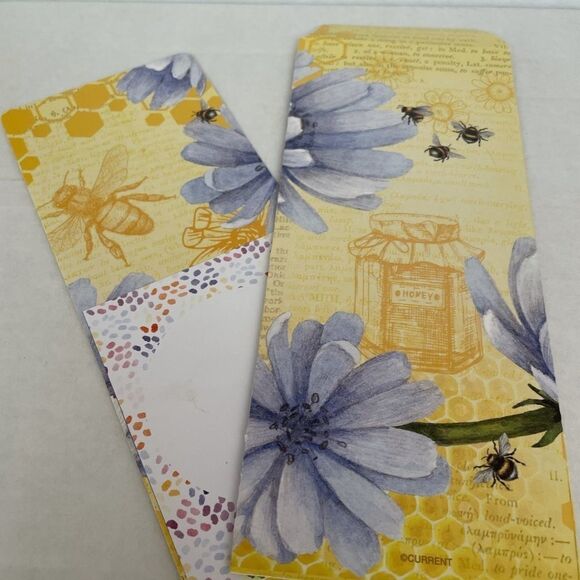 SET OF 6 HANDCRAFTED SLIM LINE FLORAL CARDS - Picture 5 of 15